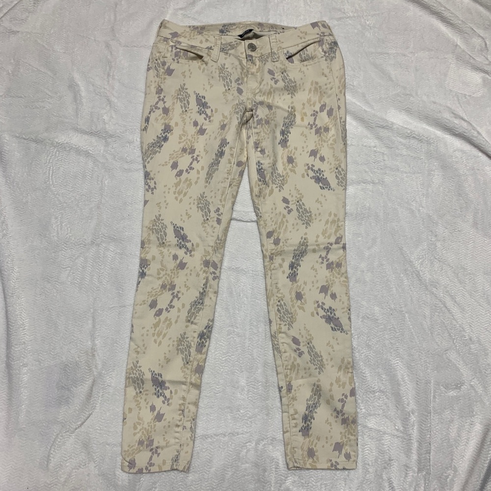 American Eagle Stretch Brush Stroke Skinny Jeans